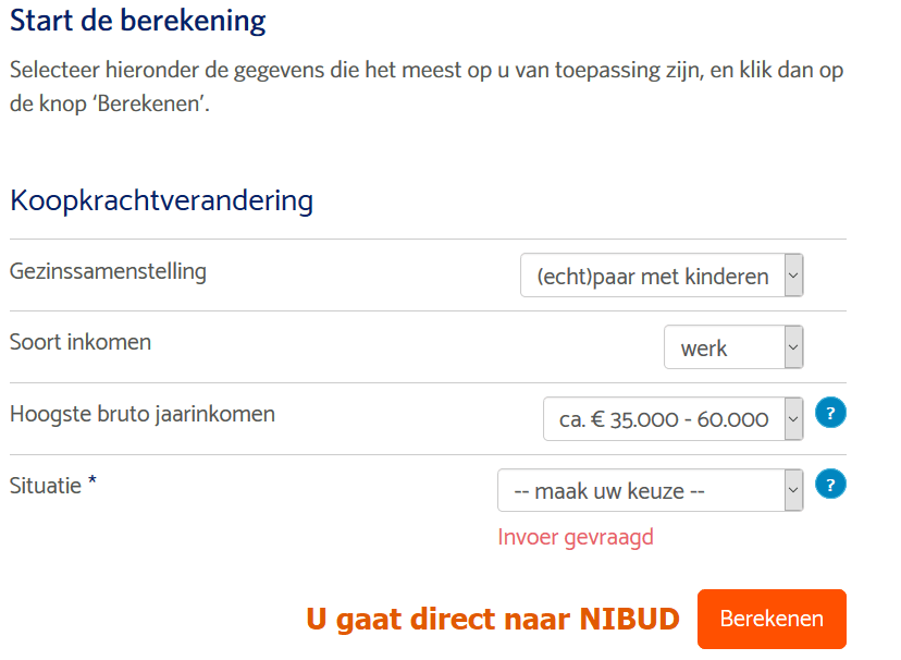 koopkrachtberekening nibud, 2019 koopkracht berekenen,