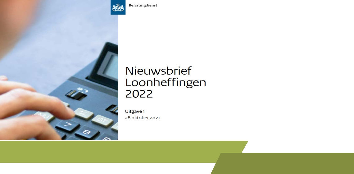 2022, Belastingdienst, Belastingplan 2022, Handboek LH, loonheffingen, Nieuwsbrief Loonheffingen 2022,