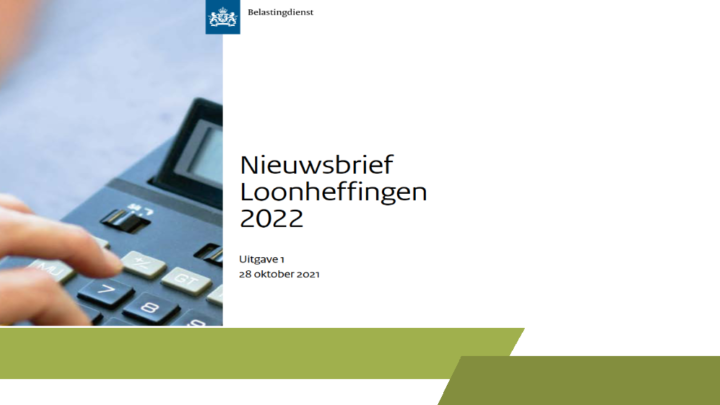 2022, Belastingdienst, Belastingplan 2022, Handboek LH, loonheffingen, Nieuwsbrief Loonheffingen 2022,